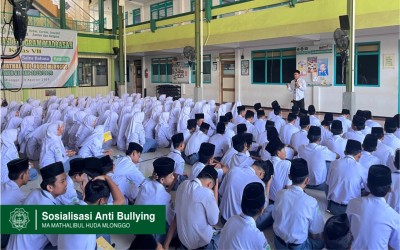 Sosialisasi dengan Tema “Bullying” disampaikan Bapak dan Ibu Guru Tim Kesiswaan & BK