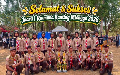 Selamat & Sukses Atas Raihan Prestasi Juara 1 Raimuna Ranting Mlonggo 2026!